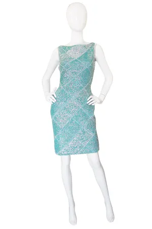 1960s Sequin Blue Gene Shelly Dress