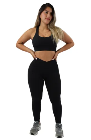 2. CrissCross Yoga Set Bottom - Black