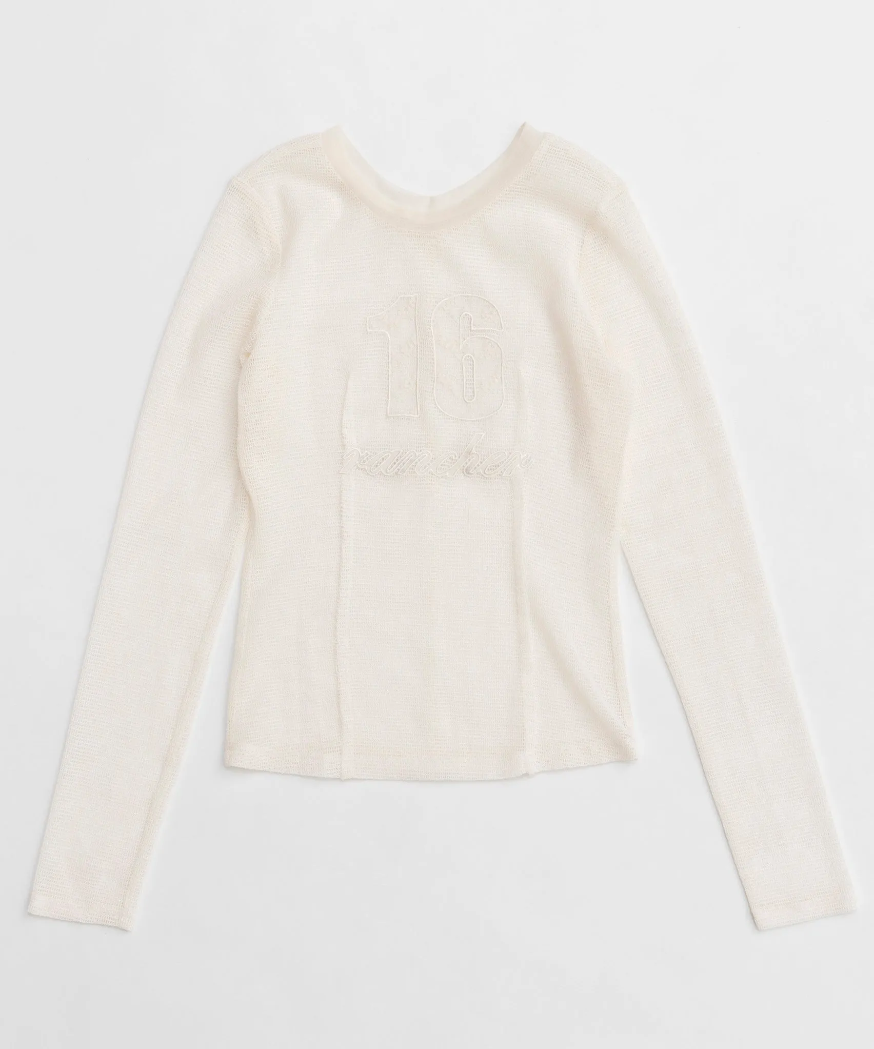 2way Mesh Fabric Embroidery Numbering Tops