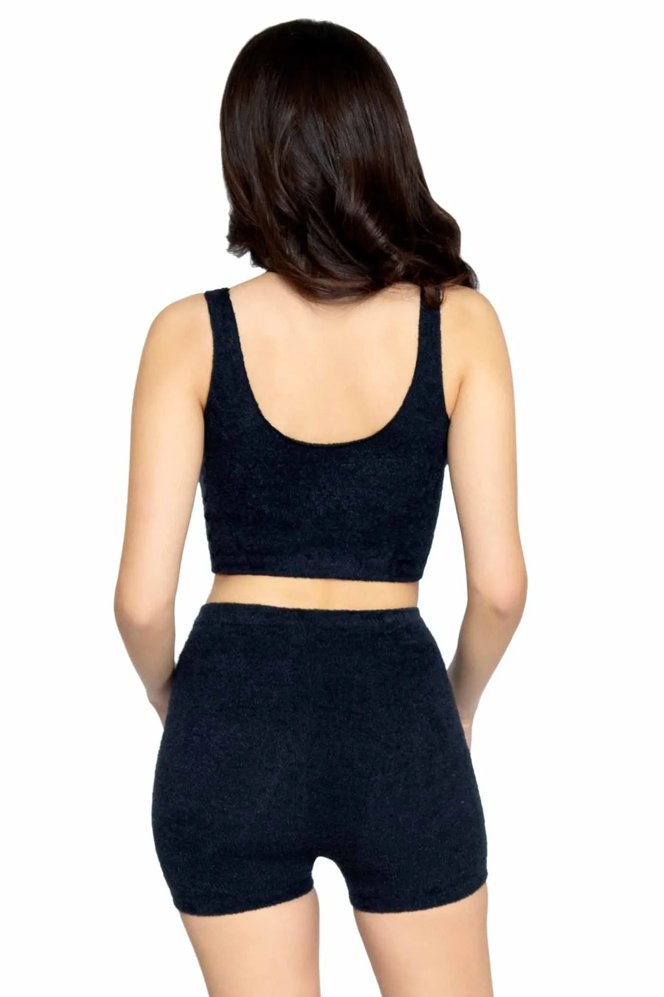 3 Piece Ultra-Soft Cozy Knit Tank Set With Boyshorts & Knee Socks