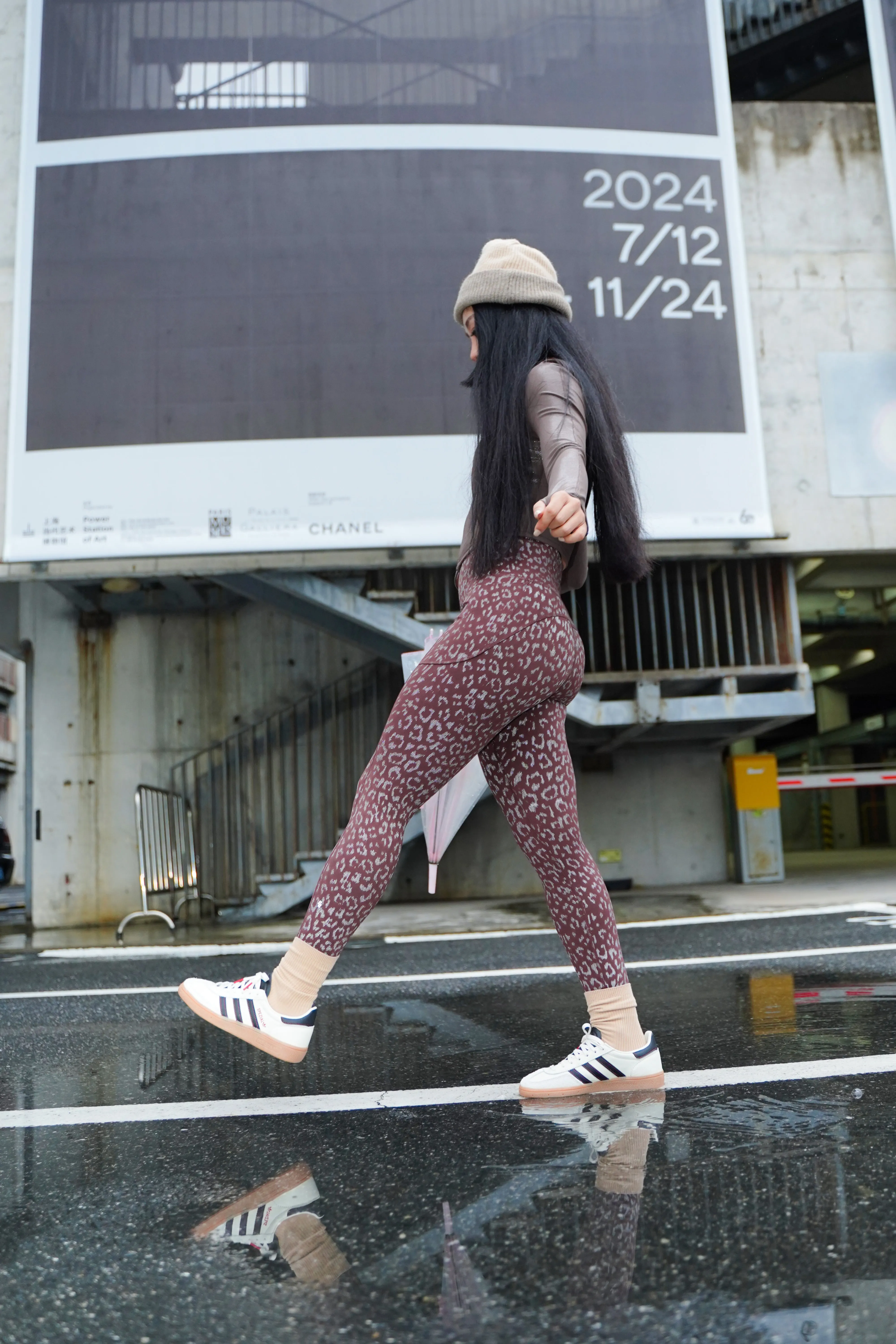 3M Reflective Leopard Print Leggings