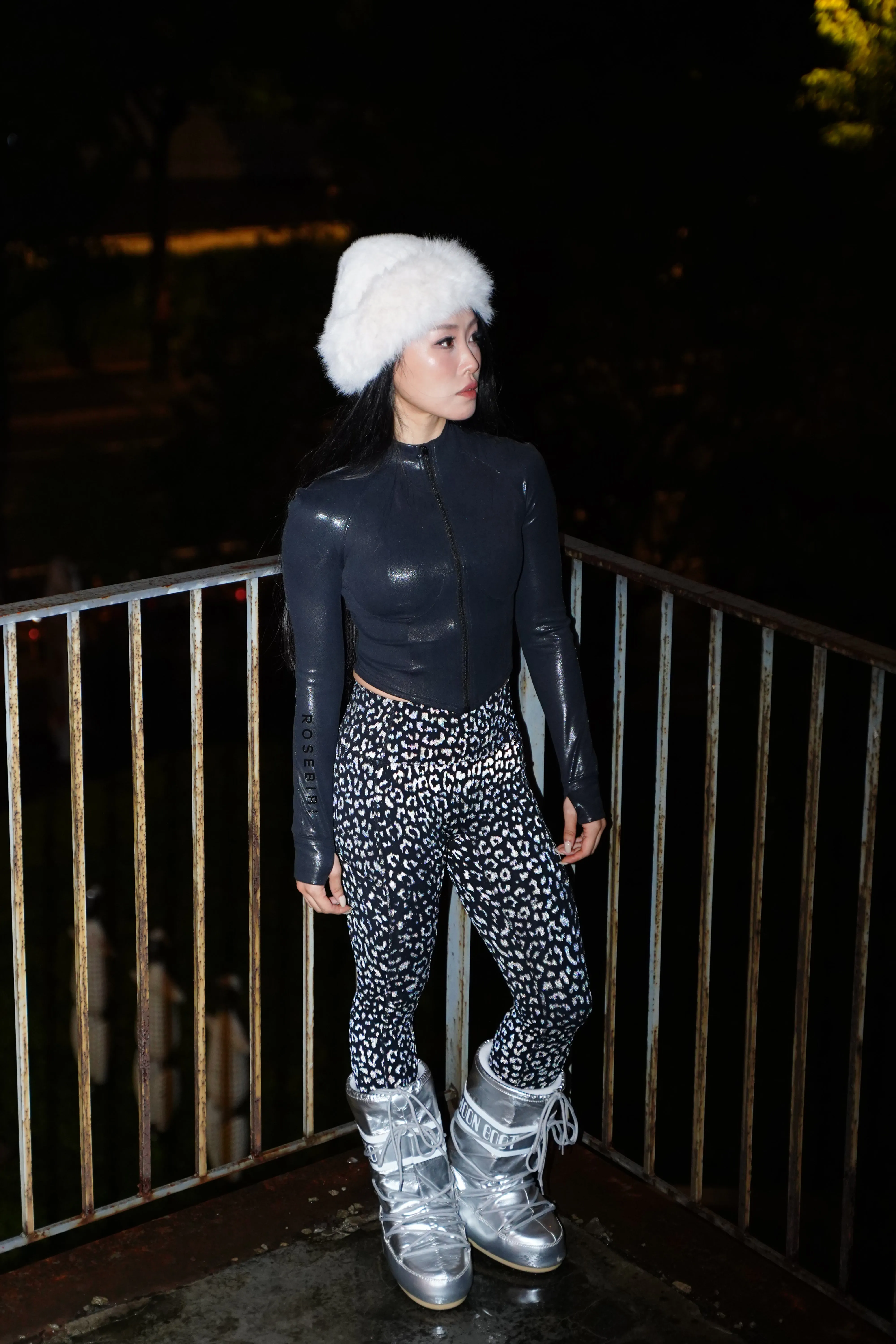 3M Reflective Leopard Print Leggings