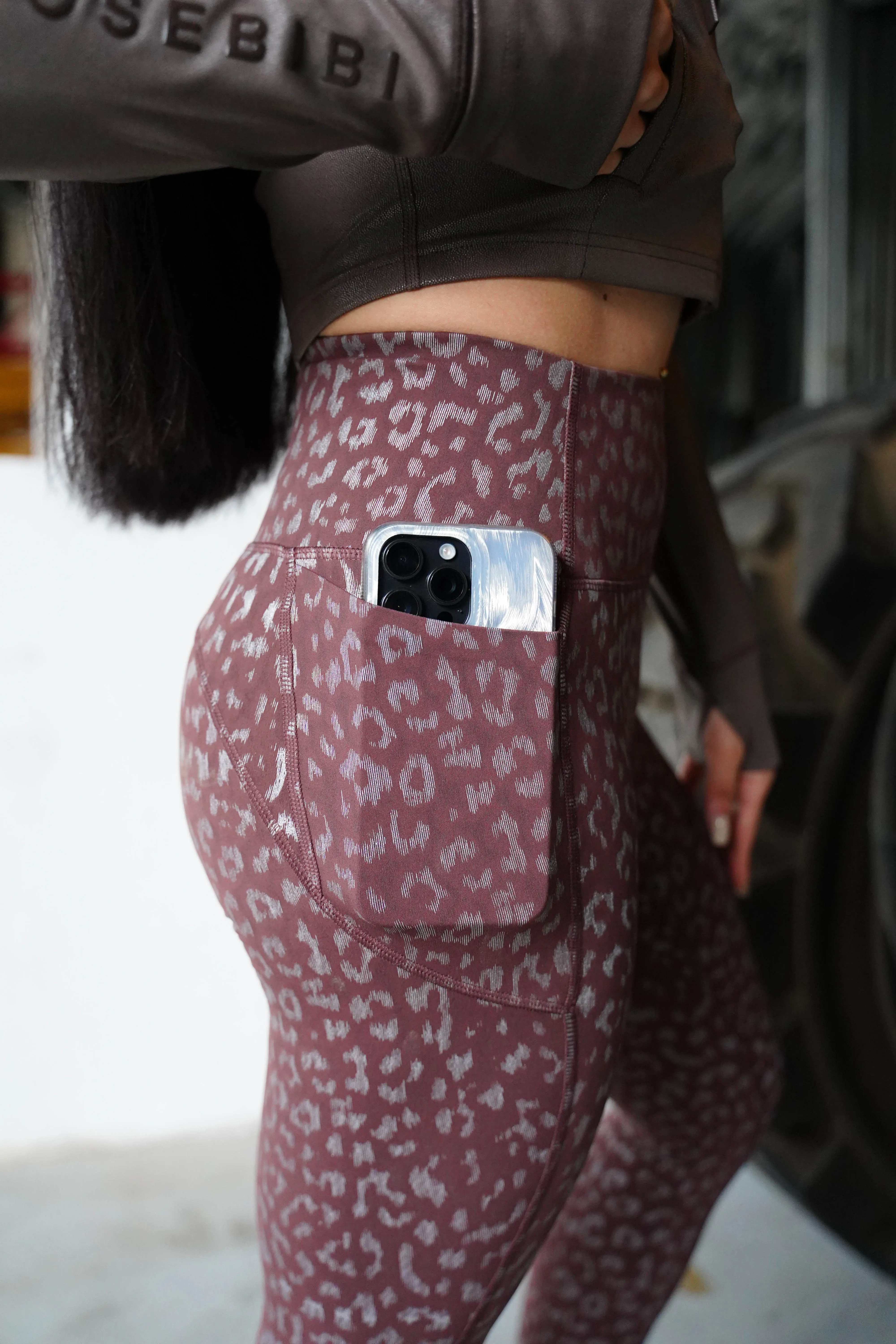 3M Reflective Leopard Print Leggings