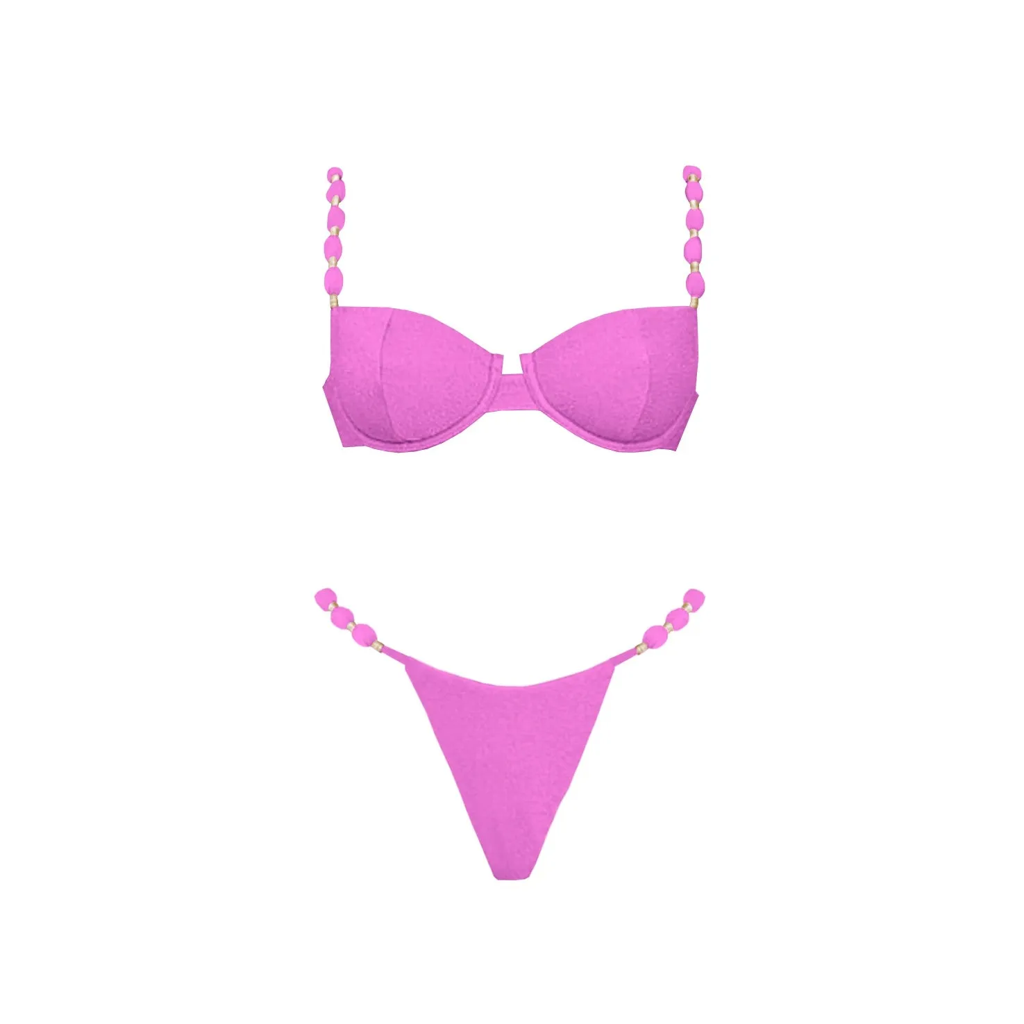 3Pcs Push Up Swimsuit With Long Skirt Sexy Women Swimwear Female Bikini V Neck Swimming Suit Shiny Bodysuit Beachwear Cover Up