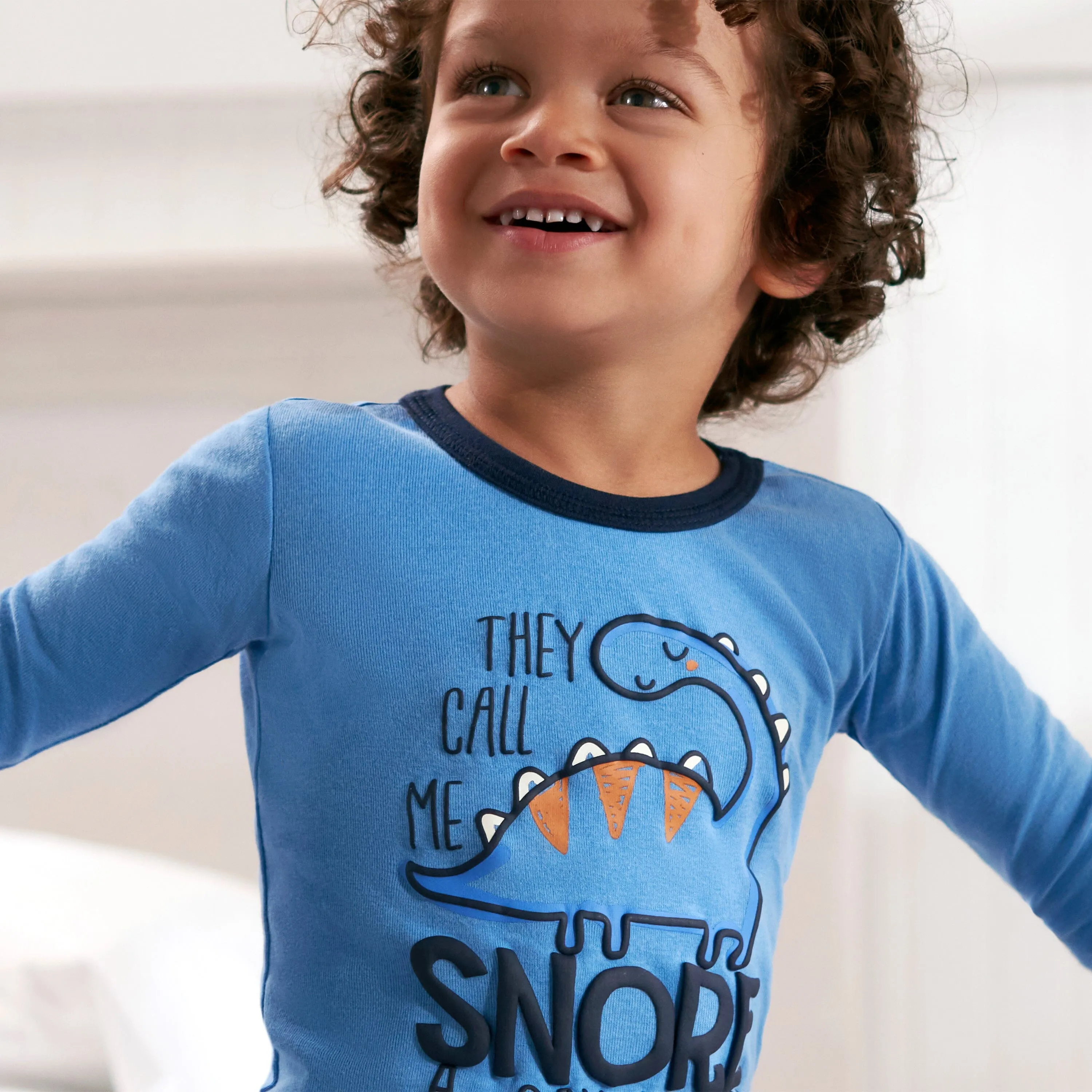 4-Piece Infant & Toddler Boys Dino Snug Fit Cotton Pajamas