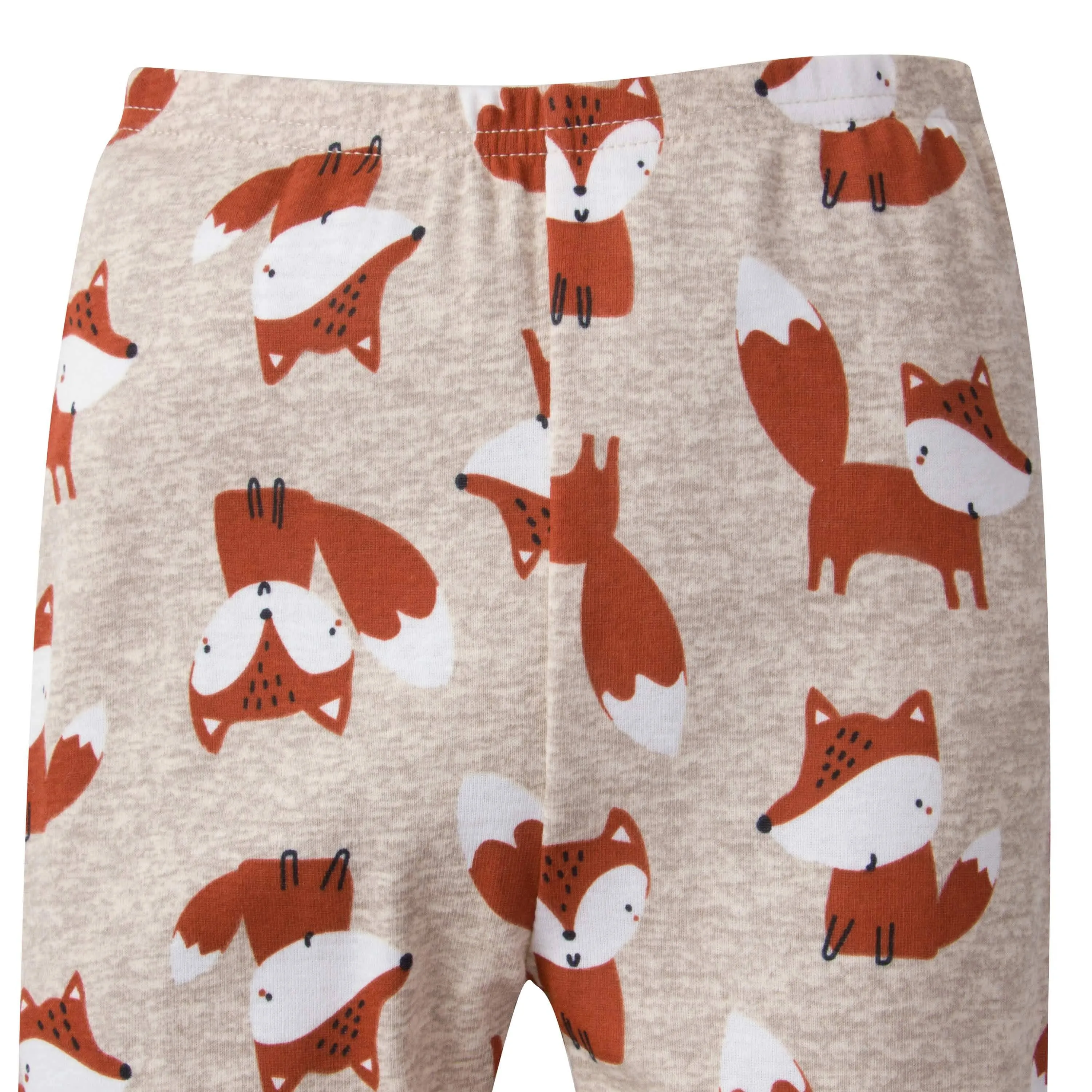 4-Piece Infant & Toddler Boys Fox Snug Fit Cotton Pajamas