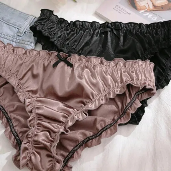 5pcs/Pack Women's Bow Decor  Stretch Triangle Panty Briefs