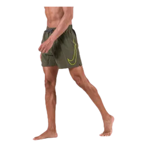 5" Volley Short Big Swoosh Green