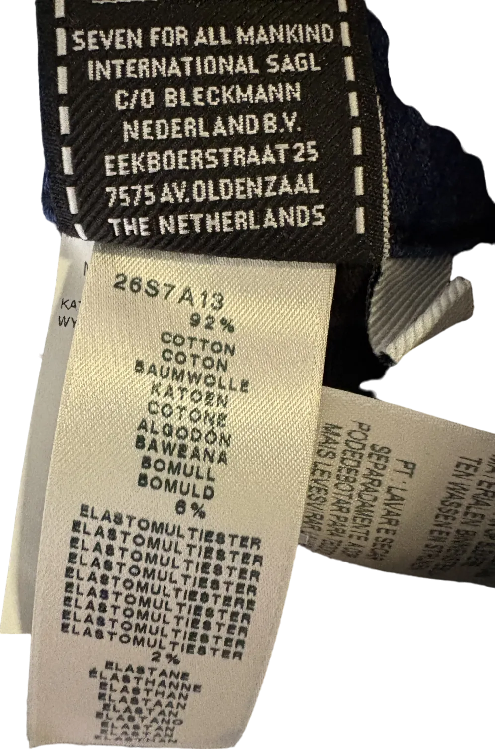 7 For All Mankind Blue Luxe Performance Slimmy Farmington Jeans W29