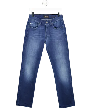 7 For All Mankind Blue Luxe Performance Slimmy Farmington Jeans W29