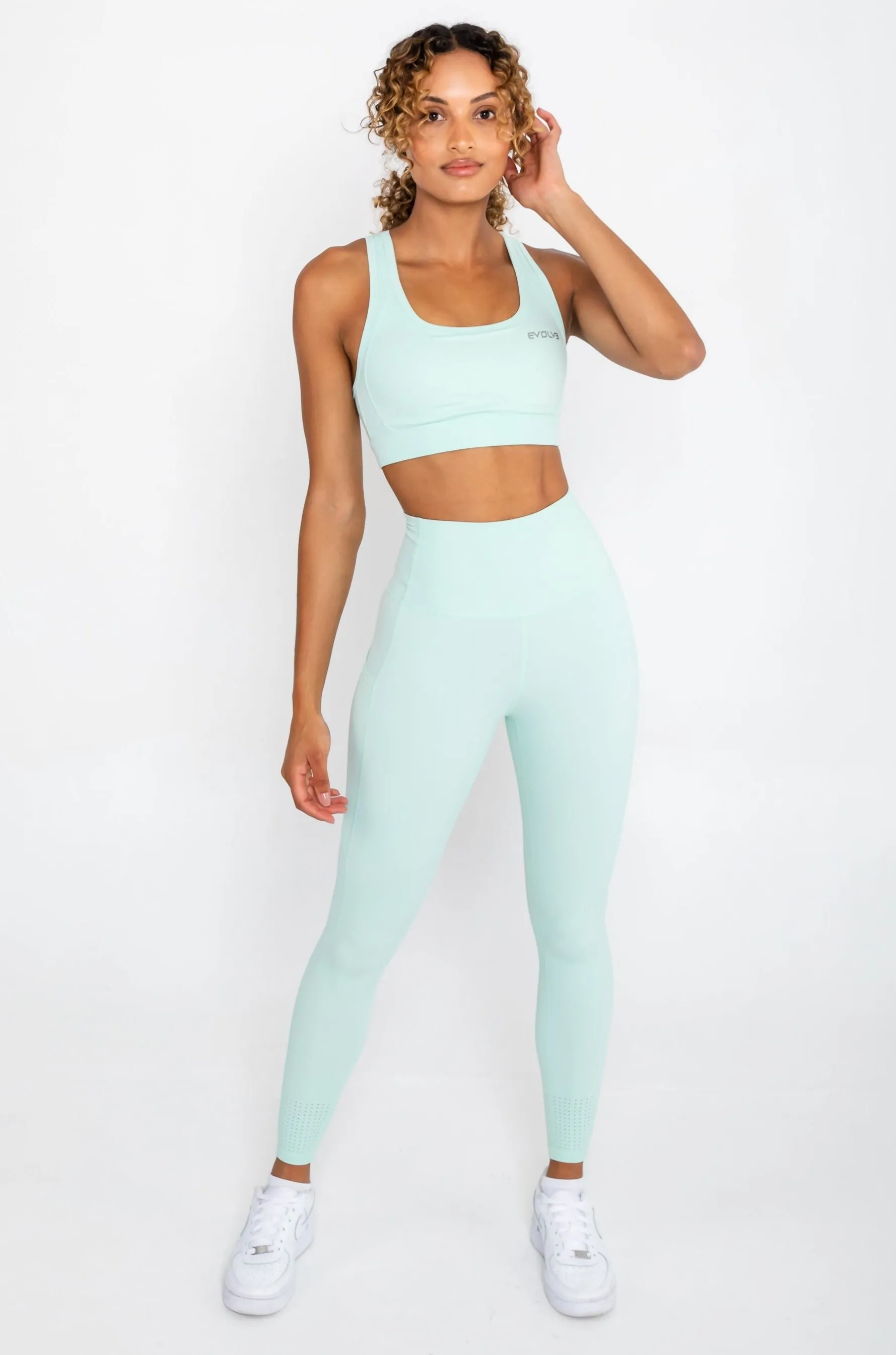 Active Leggings - Pastel Mint