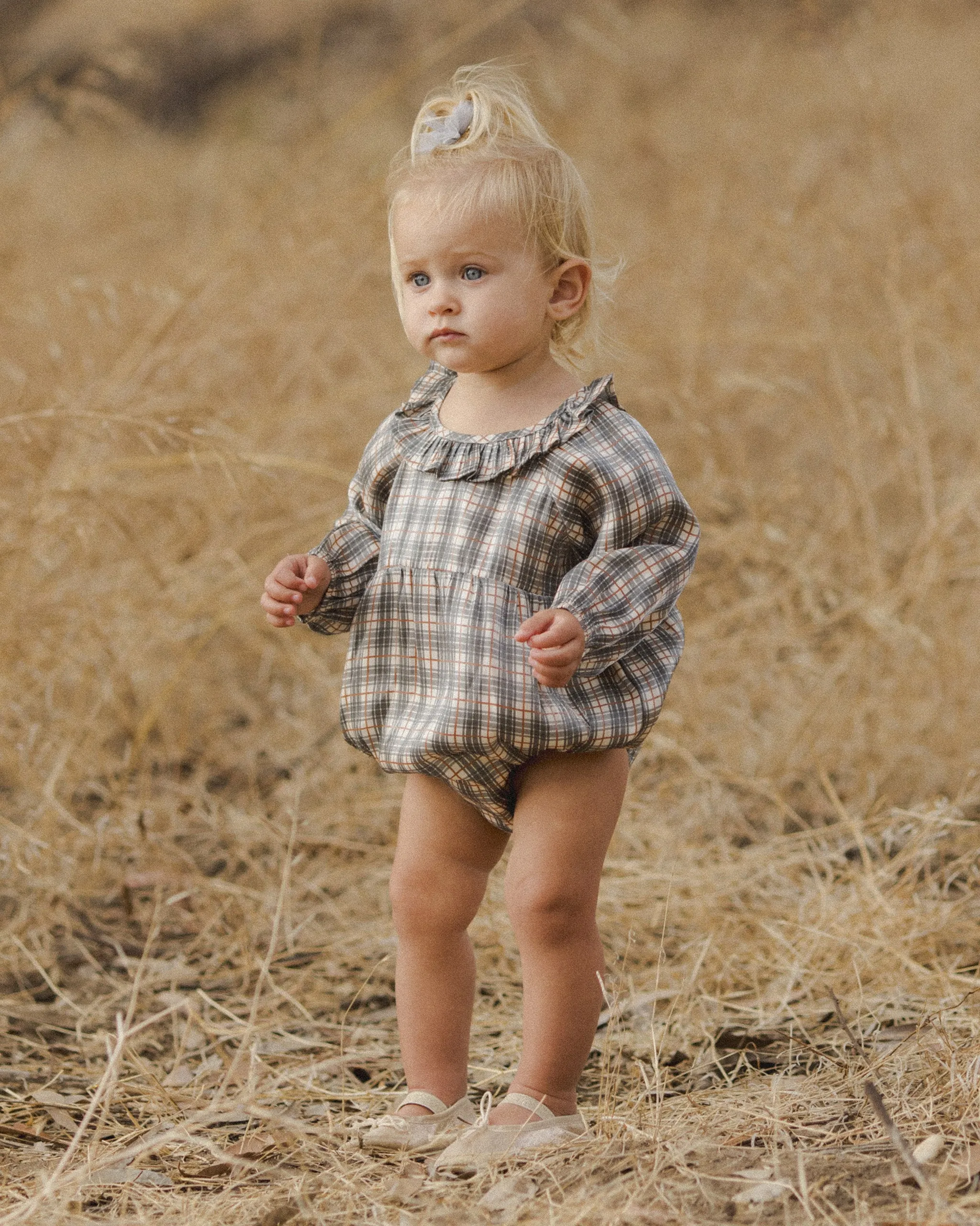 Adeline Romper || Holiday Plaid - Noralee