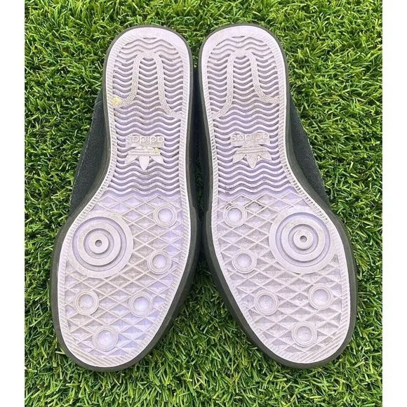 ADIDAS NAKEL SMITH MATCHCOURT BLACK FLORAL EMBROIDERED SLIP ON SKATE SHOES 6.5