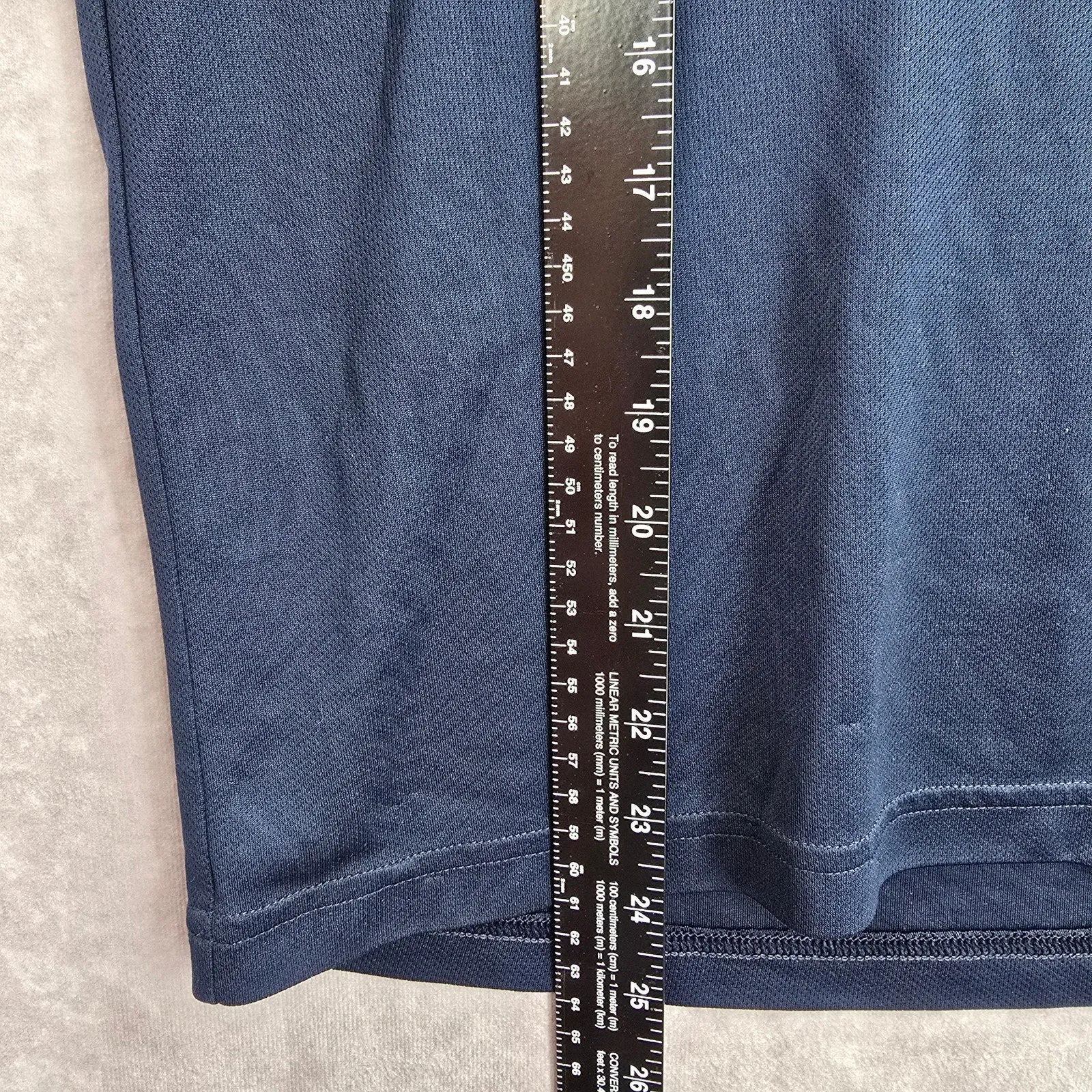 Adidas Navy Blue Performance Short Sleeve Athletic Activewear Tshirt Medium