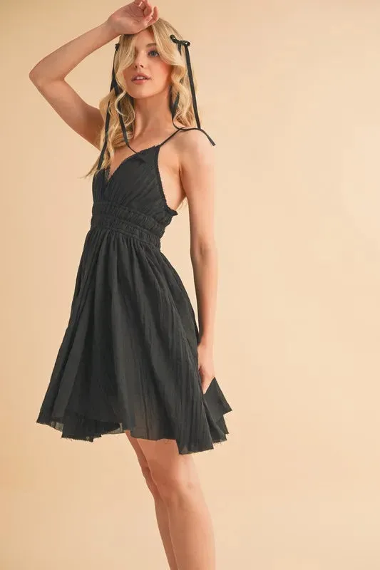 Aemi Co Lace Detail Mini Cami Dress