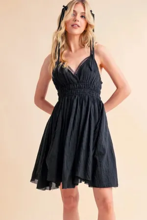 Aemi Co Lace Detail Mini Cami Dress