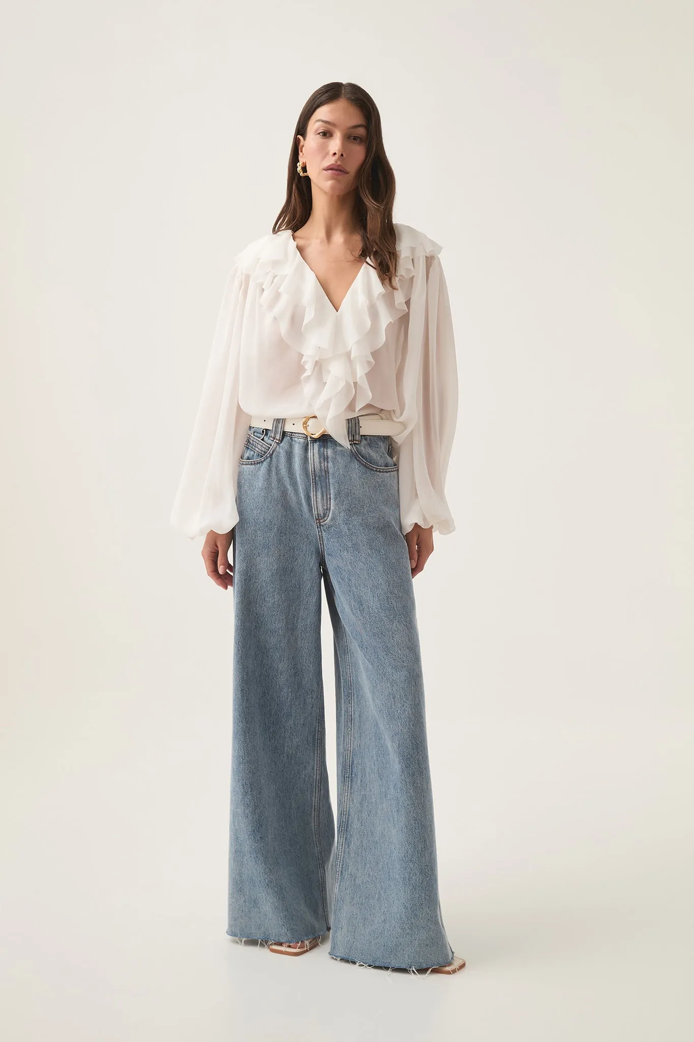 Agueda® | Women'S Playful Pom Pom Blouse Fun