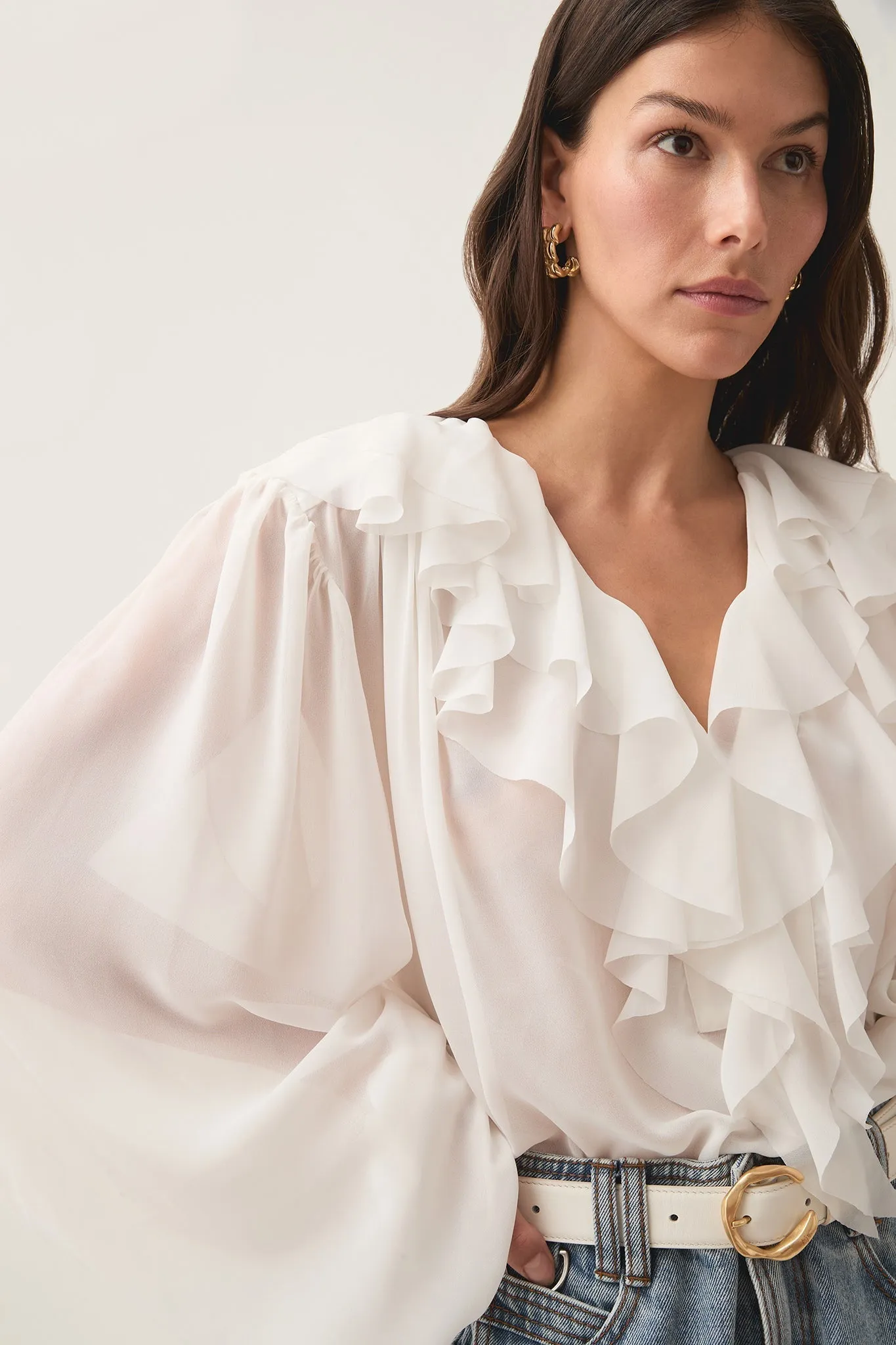 Agueda® | Women'S Playful Pom Pom Blouse Fun