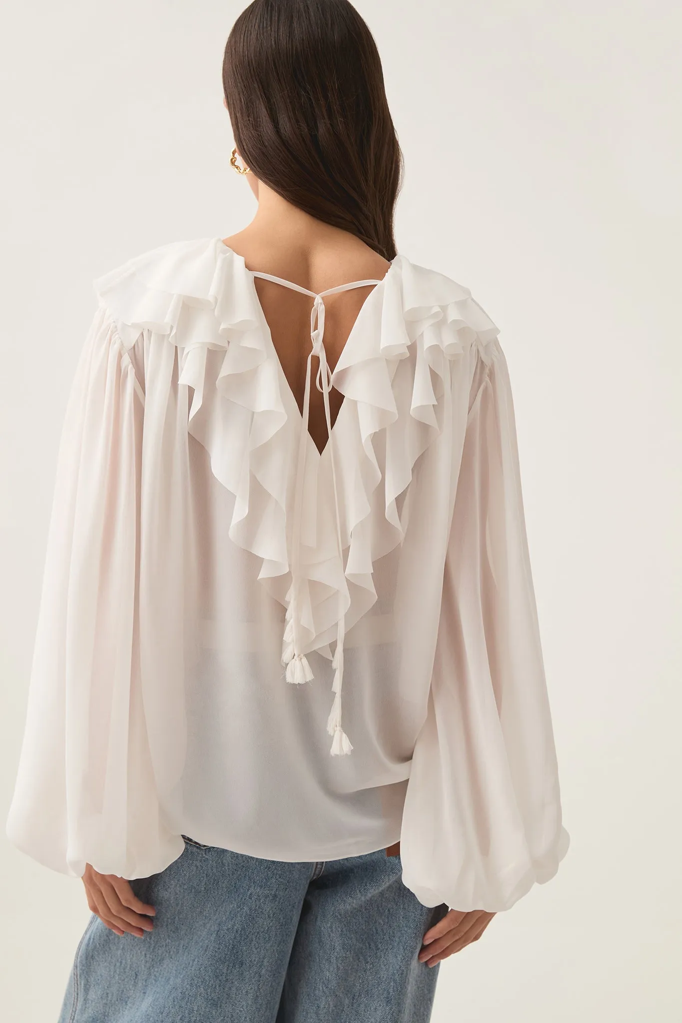 Agueda® | Women'S Playful Pom Pom Blouse Fun