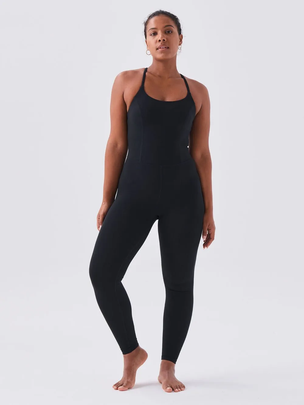 Airbrush Lite Panelled Full Length Onesie - Black