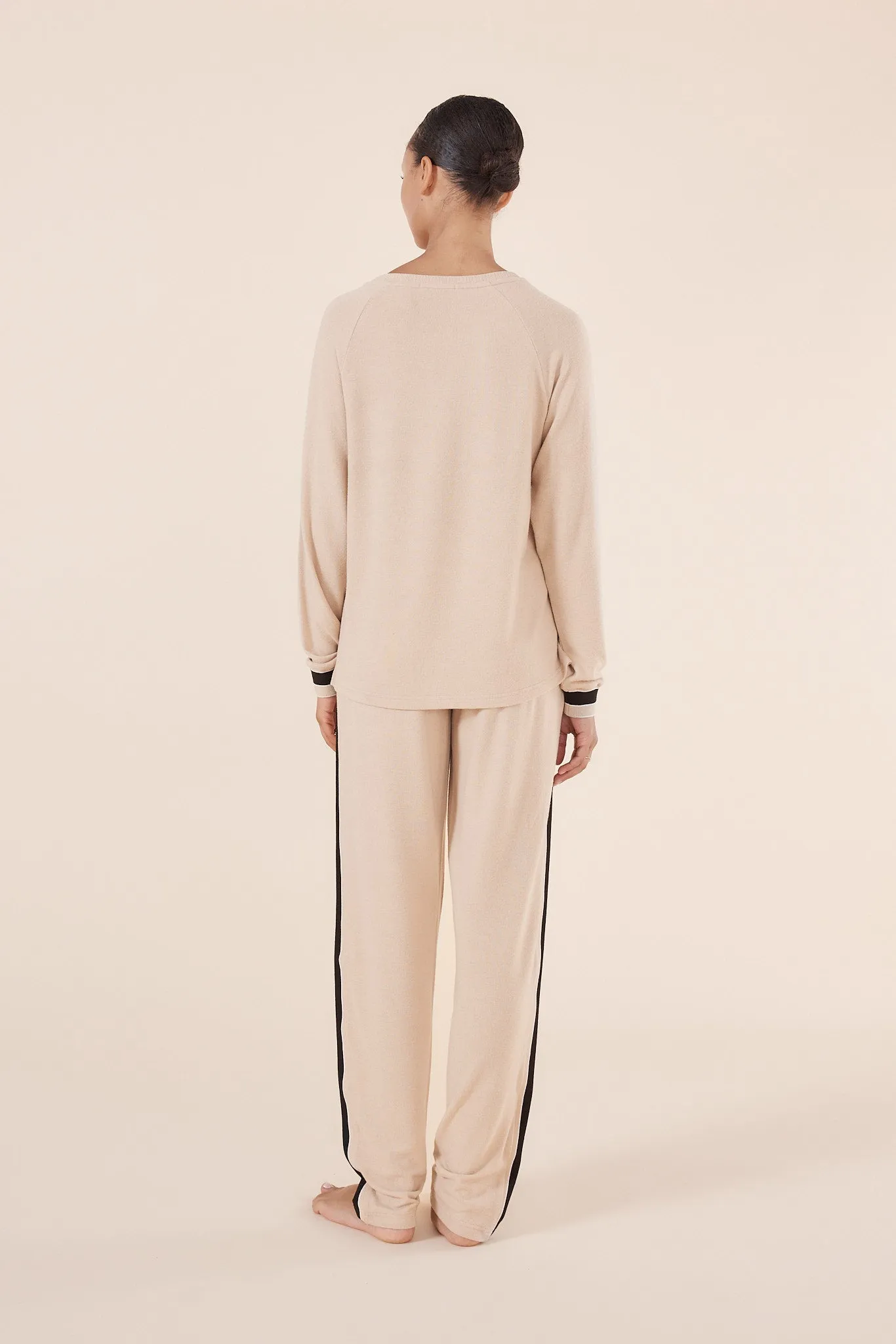 Alison Sporty Long Lounge Set / Natural