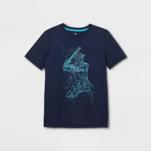 All In Motion Boys' Short Sleeve Baseball Graphic T-Shirt