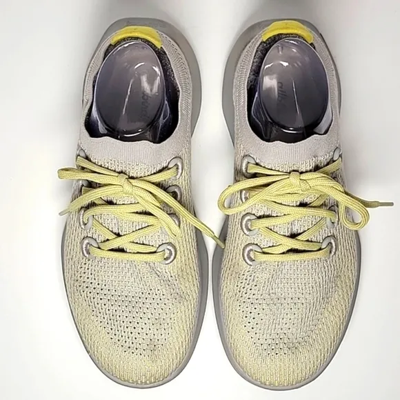 Allbirds Tree Dasher Tennis Shoes Sneakers Limited Edition Lace-up Gray Green 10