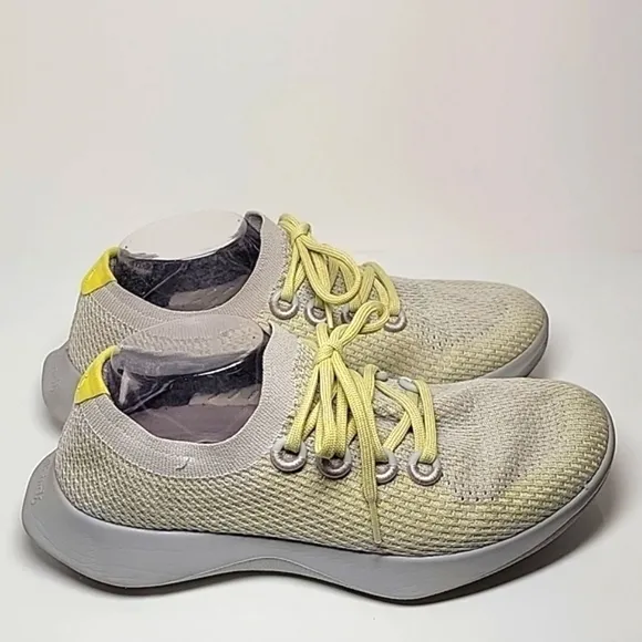Allbirds Tree Dasher Tennis Shoes Sneakers Limited Edition Lace-up Gray Green 10