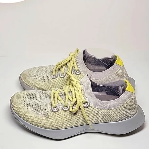 Allbirds Tree Dasher Tennis Shoes Sneakers Limited Edition Lace-up Gray Green 10