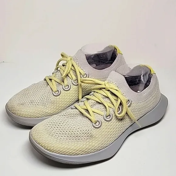 Allbirds Tree Dasher Tennis Shoes Sneakers Limited Edition Lace-up Gray Green 10