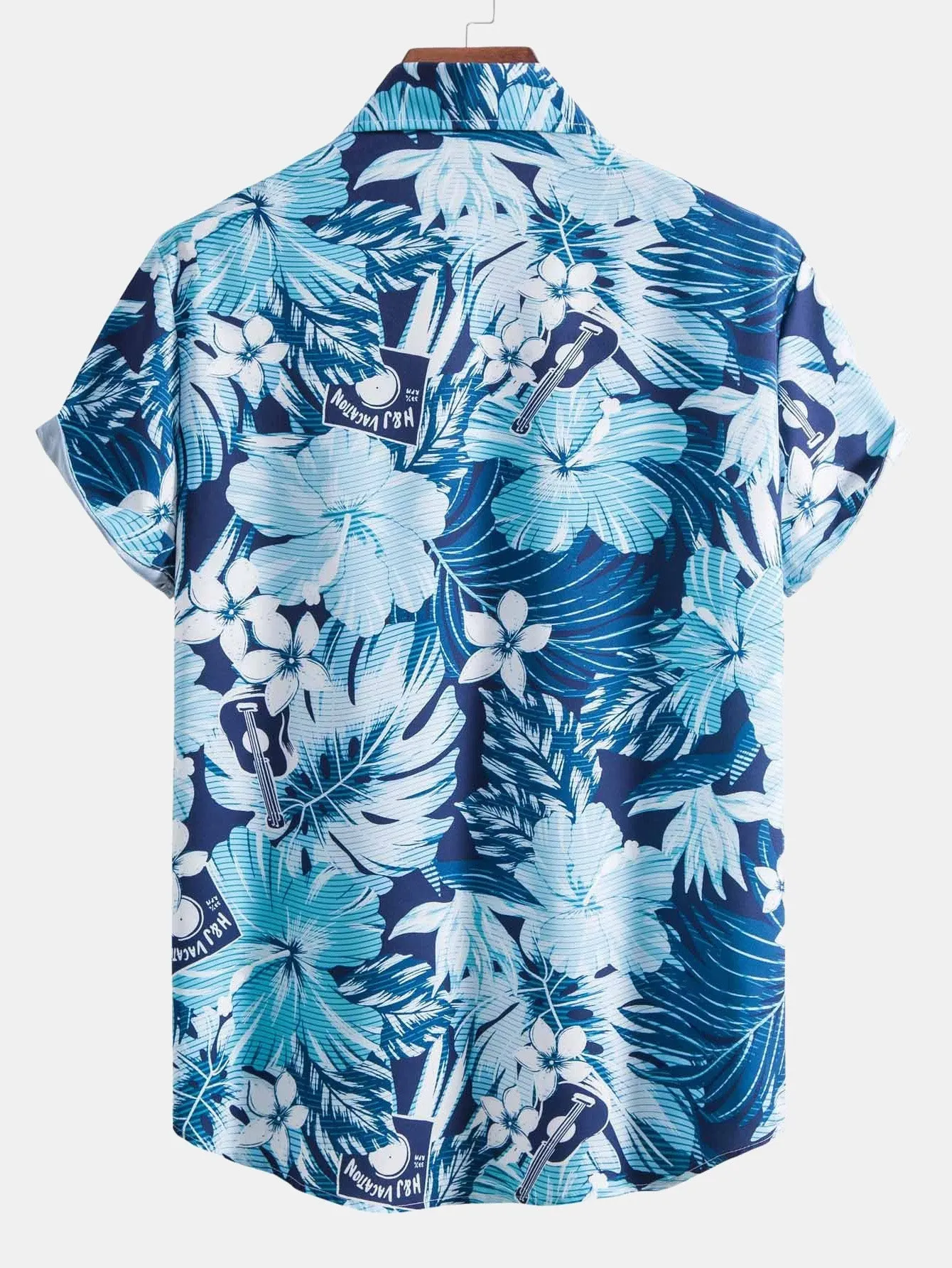 Almet® | Tropical Flowers Print Button Up Shirt