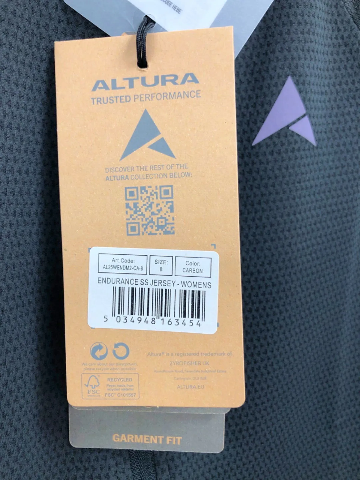 Altura Carbon Endurance Cycling Jersey Top UK 8