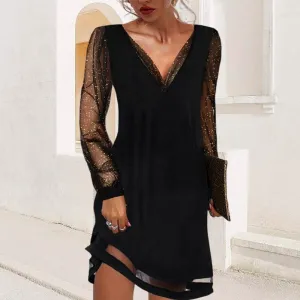 Amara® | Elegant V-Neck Evening Dress For Women
