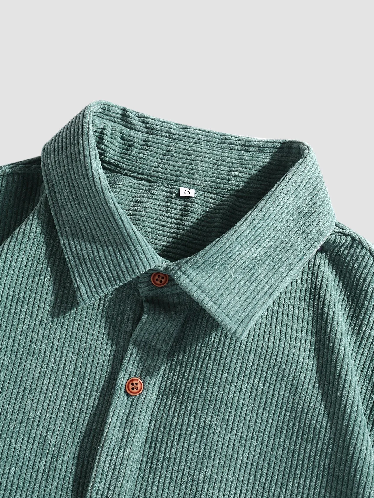 Amery® | Corduroy Solid Short Sleeve Basic Shirts