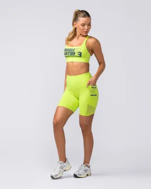 Amplify Pocket Bike Shorts - Cyber Lime