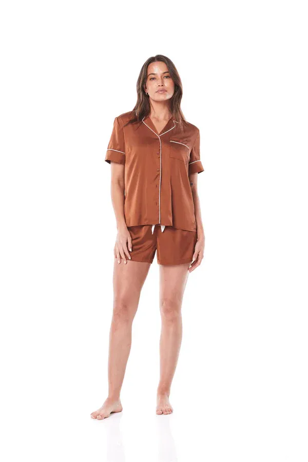 Amy Brown Satin PJ Short Set