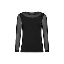 Anatomie Kim Mesh-Sleeve Top in Pima Modal