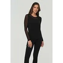 Anatomie Kim Mesh-Sleeve Top in Pima Modal