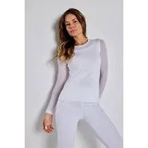 Anatomie Kim Mesh-Sleeve Top in Pima Modal