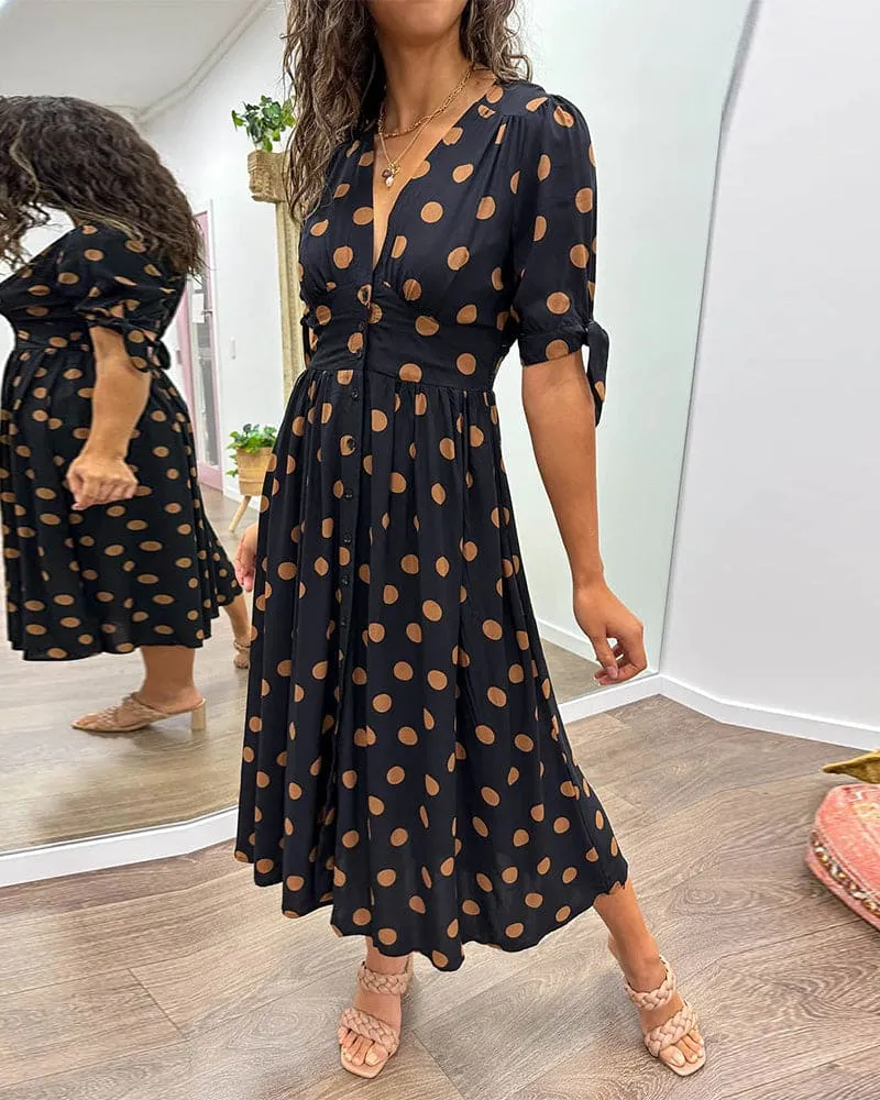 Annalie™ - Sophisticated Midi Dress