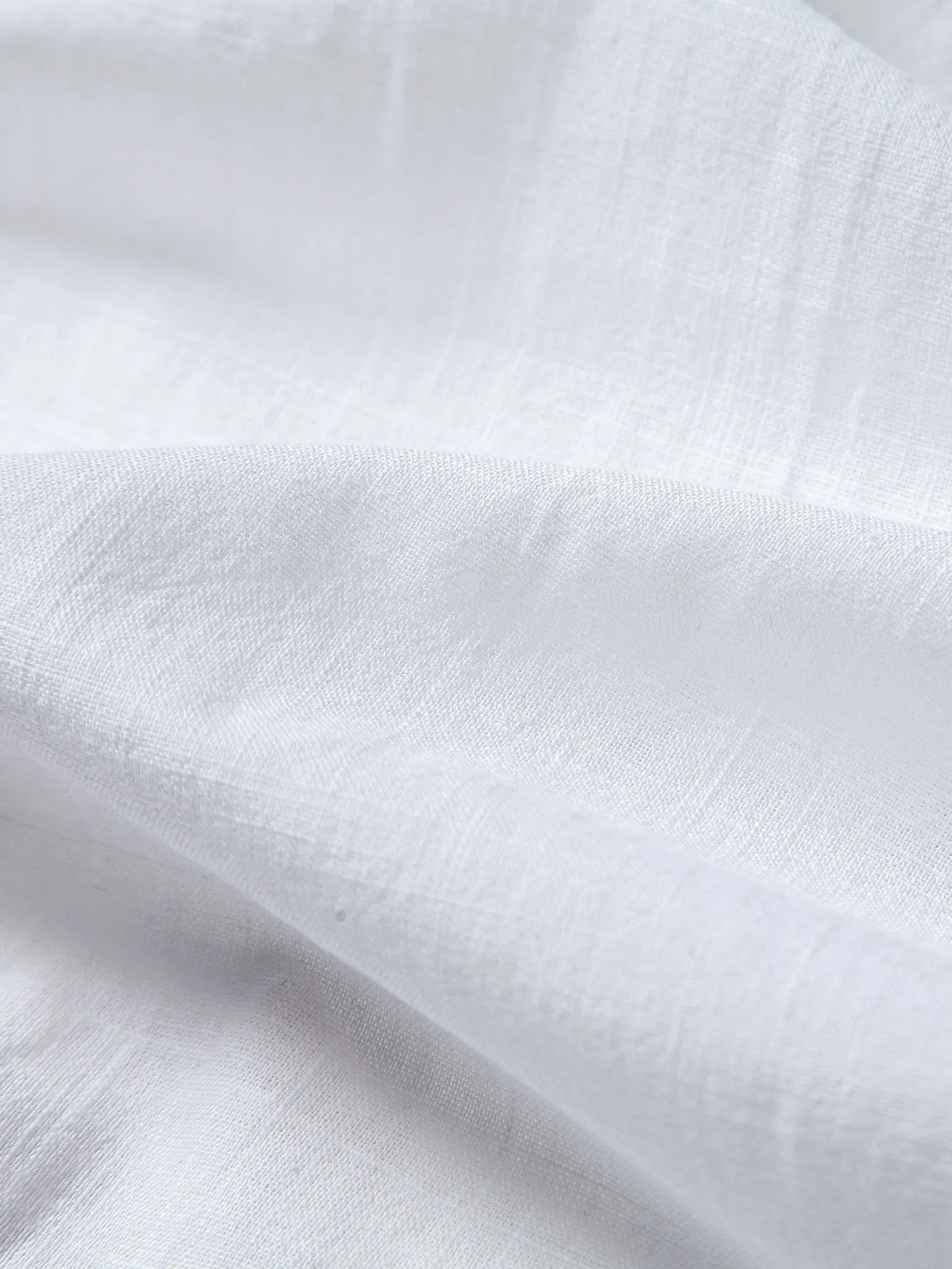 Annett® | Blue Palm Tree Print Linen Look Cotton Button Up Shirt