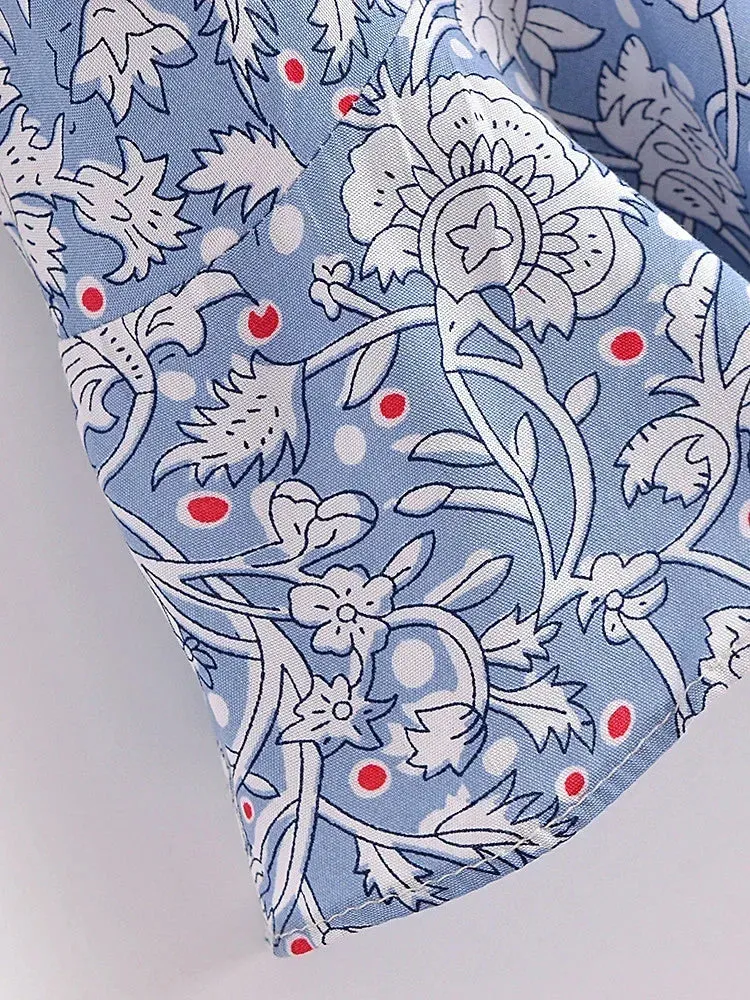 April Tie Flutter Top