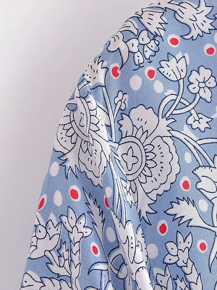 April Tie Flutter Top