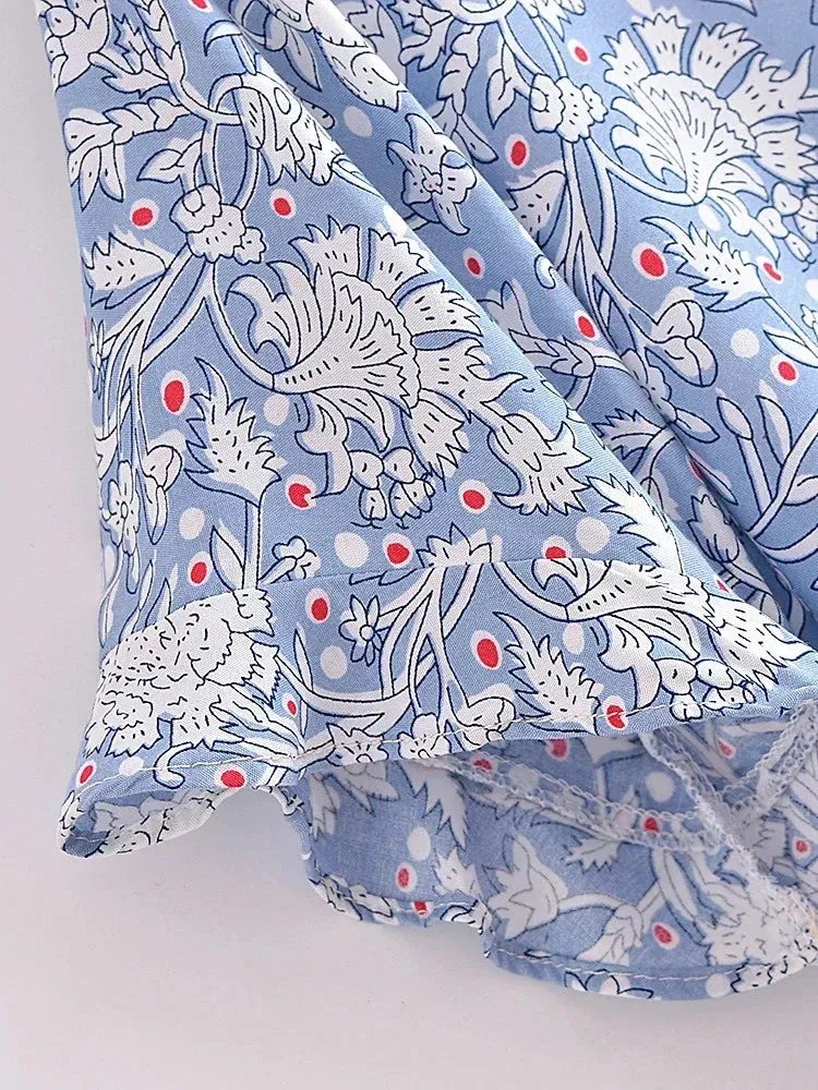 April Tie Flutter Top