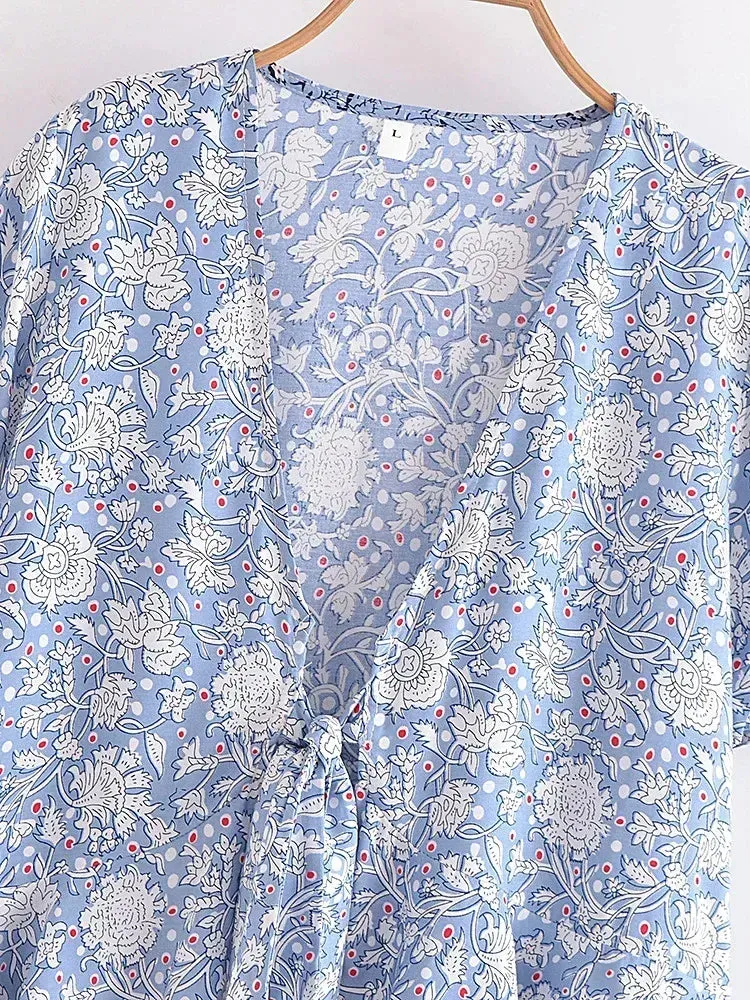 April Tie Flutter Top
