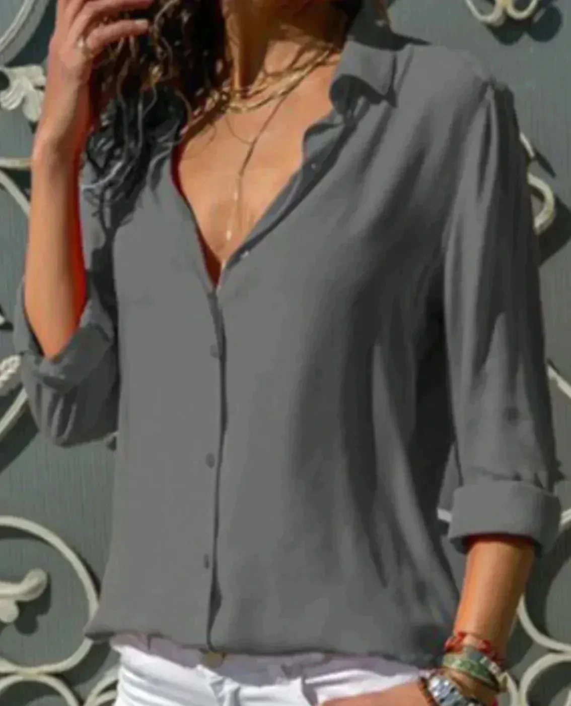 Arely® | Classic Shirt Blouse