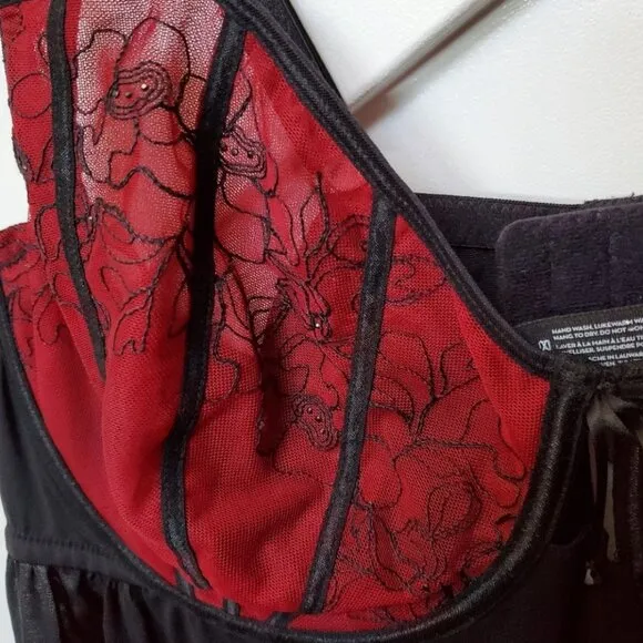 Ashley Graham lace sheer negligee babydoll lingerie