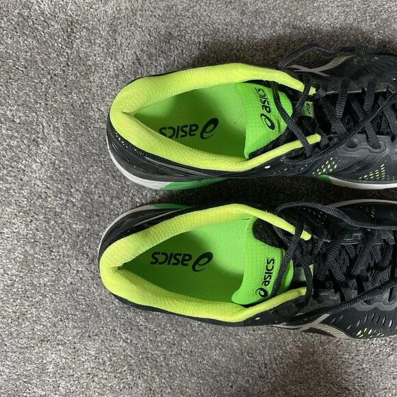 Asics Gel Kayano 23 Athletic Shoes Sneakers Running Black Green 1011B169 Mens 13