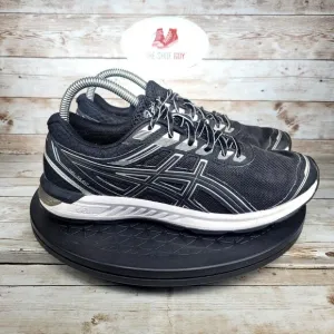 ASICS Gel Sileo Women's Size 8 Black Silver Athletic Running Shoes