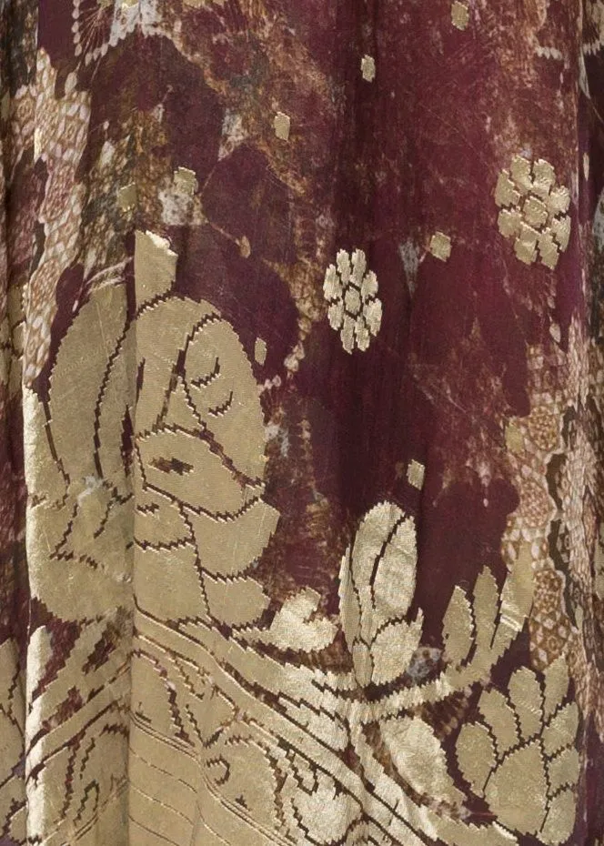 ASYMMETRICAL BROCADE DRESS